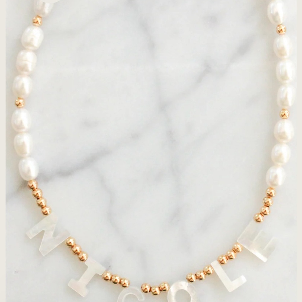 Perzonalized pear necklace 12”